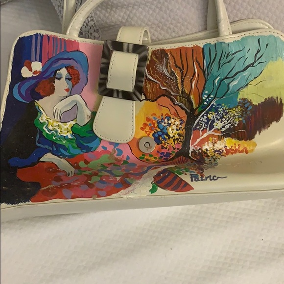 Hand painted handbag - Picture 7 of 8